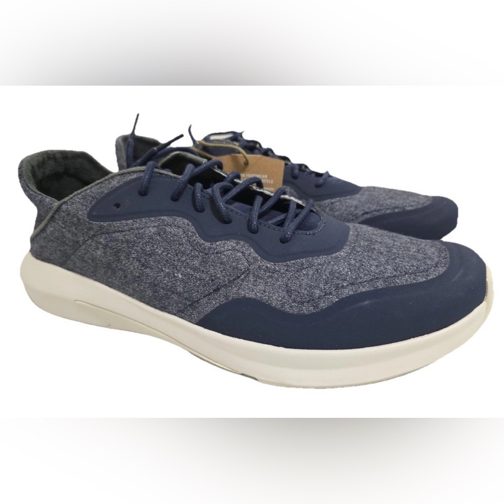 OluKai Koheo Hulu Trench Blue - Wool Sneakers Size 13 NWT